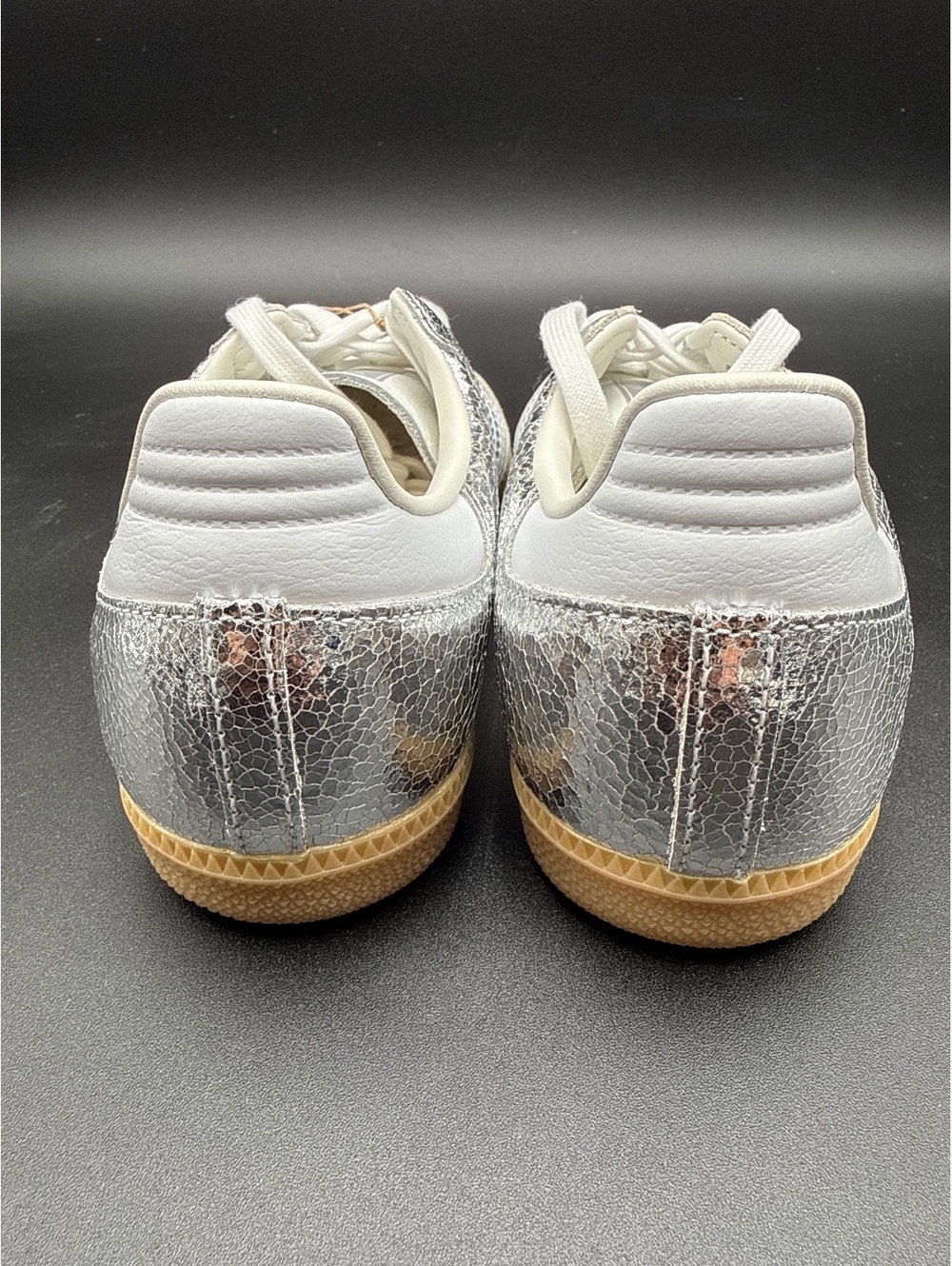 Adidas Samba OG W Silver Metallic White Size 8 US Sneakers - Picture 6 of 11